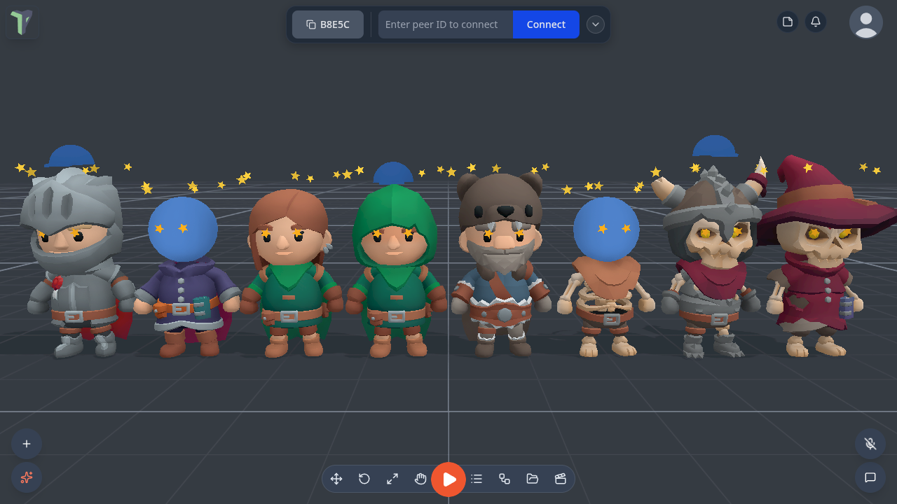 Eight characters knocked off, stars circling their heads and in their eyes