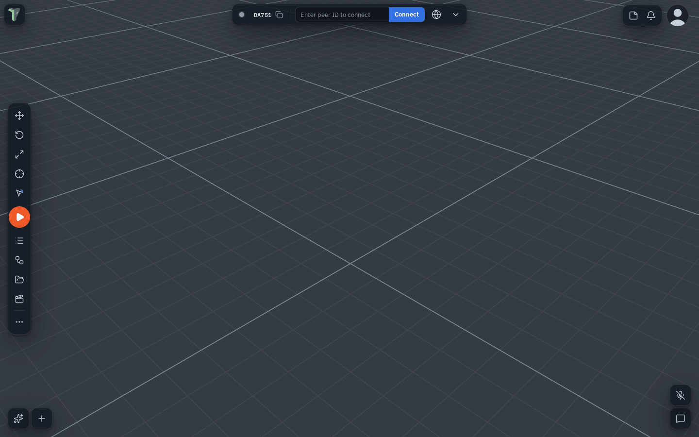 After Rotate to vertical and Rotate to horizontal: the toolbar stands on the left edge with Play in its middle, and the bottom-left corner buttons lie in a row