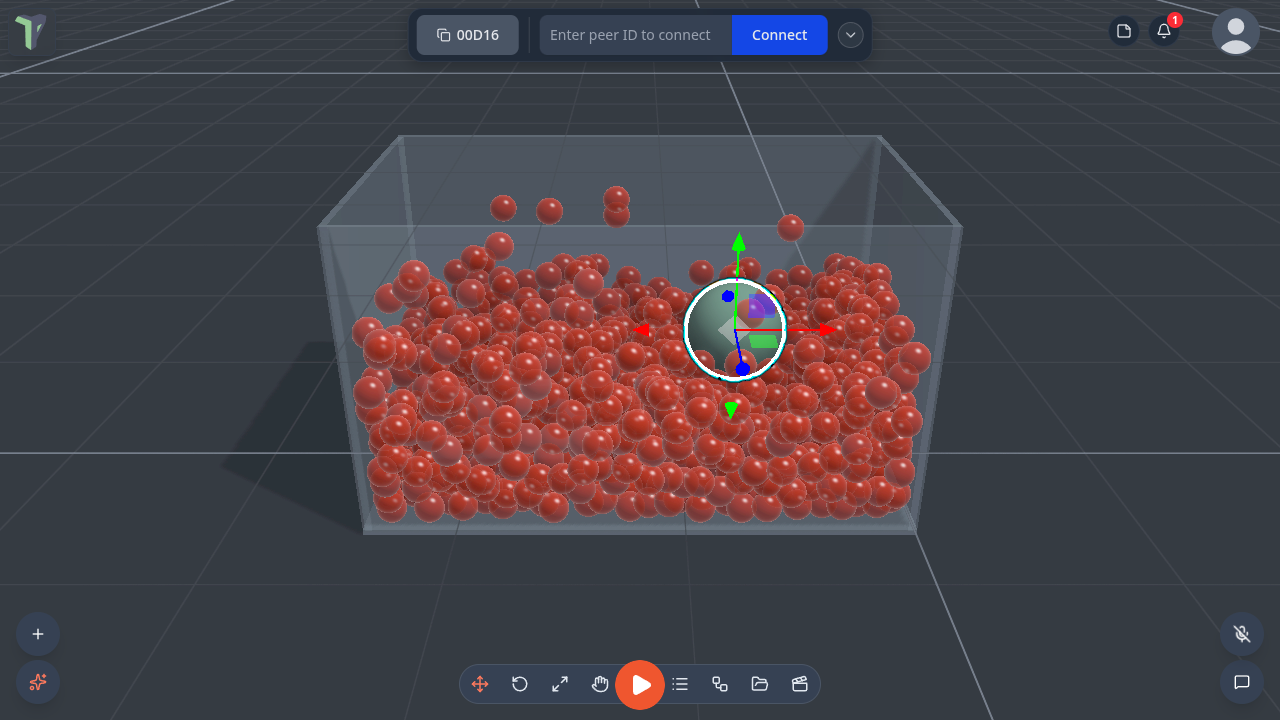 The Drops look, with a ball pushed around by the fluid