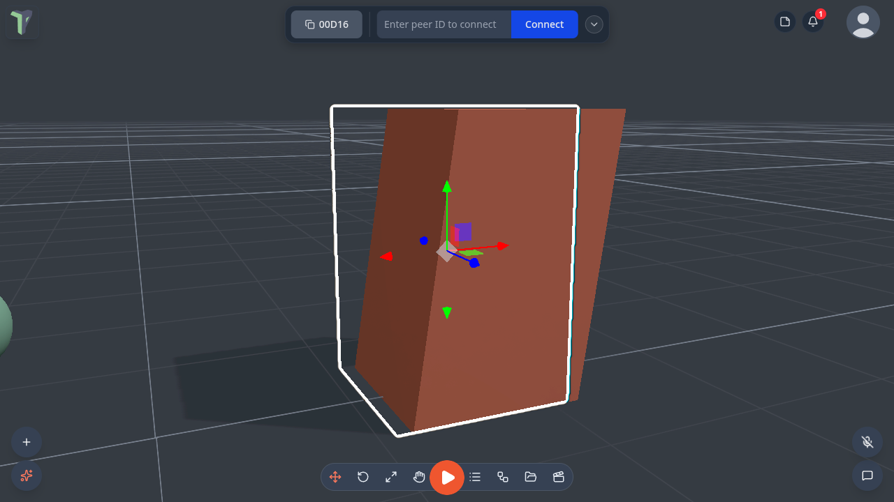 A block leaning and wobbling under Jiggle