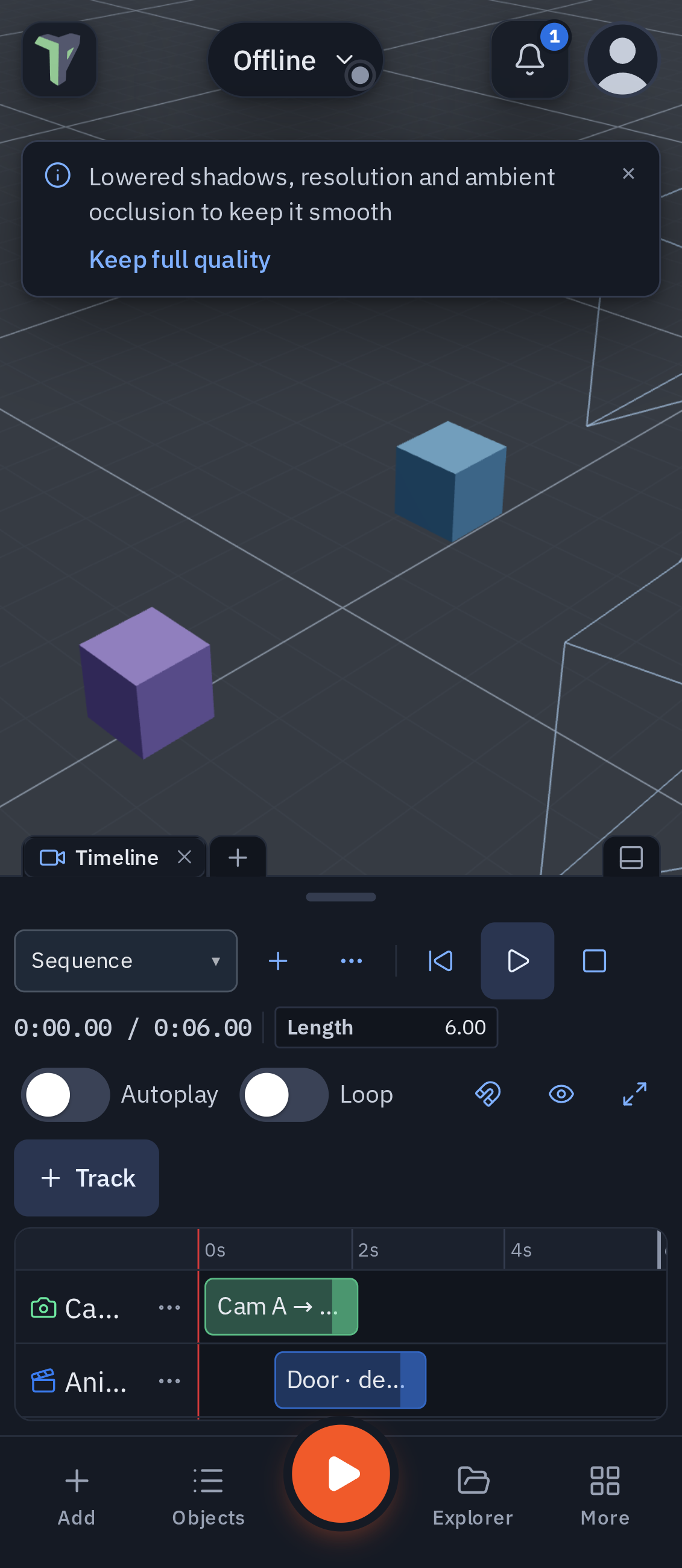 The Timeline as a tab of the bottom sheet on a folded phone