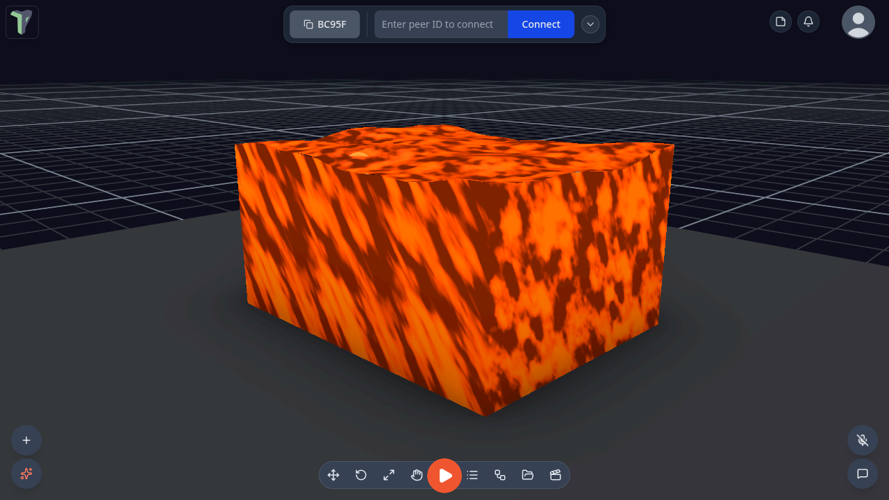 The Lava preset: a glowing, opaque tank